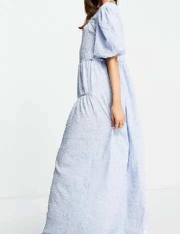 Rochie lunga Vila, albastru Albastru