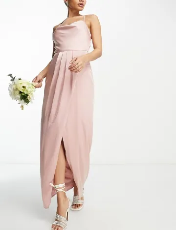 Rochie lunga TFNC London, roz Roz
