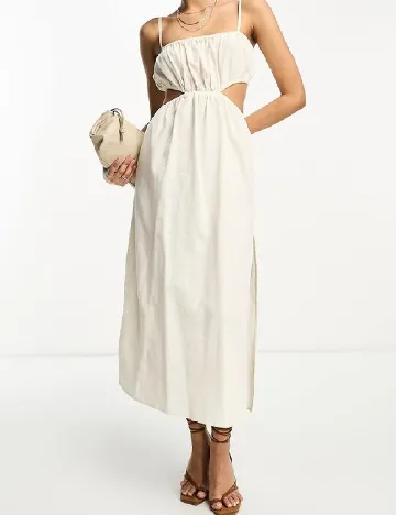 Rochie lunga Pretty Lavish, crem Crem