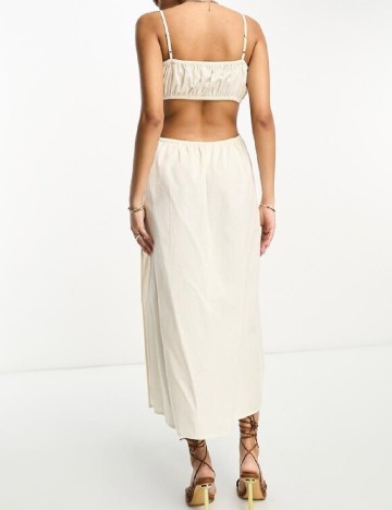 Rochie lunga Pretty Lavish, crem