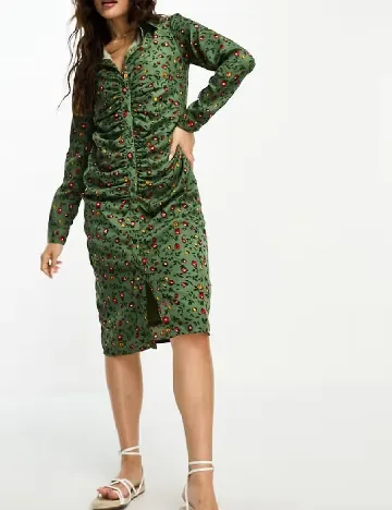Rochie medie City Goddess, verde Verde