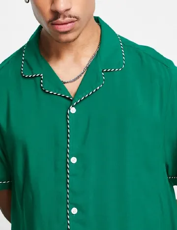 Camasa ASOS, verde Verde