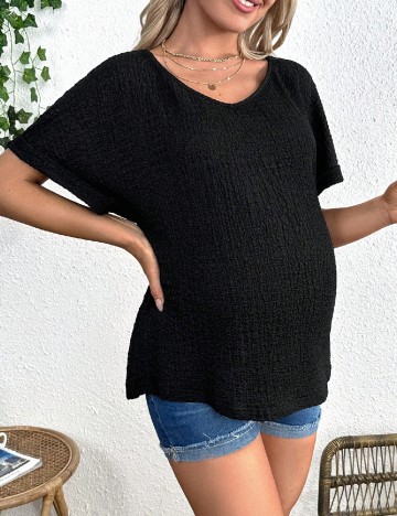 Bluza SHEIN Maternity, negru