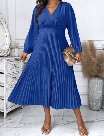 Rochie lunga SHEIN CURVE, albastru