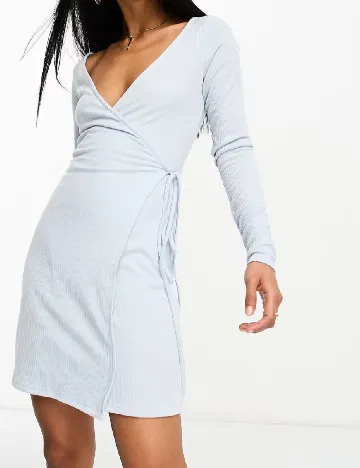 Rochie scurta ASOS, bleu Albastru
