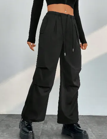 Pantaloni SHEIN, negru Negru