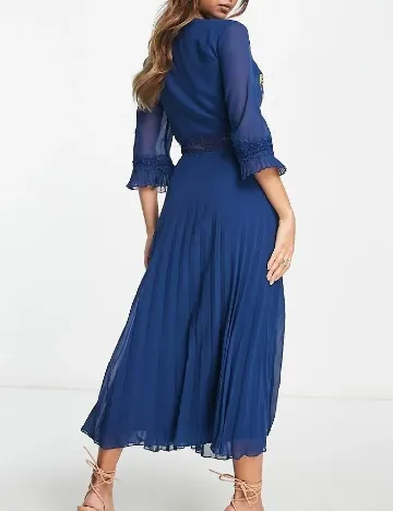 Rochie medie ASOS, albastru Albastru