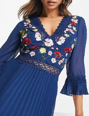 Rochie medie ASOS, albastru Albastru