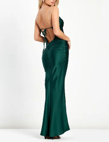 Rochie lunga Rare London, verde Verde