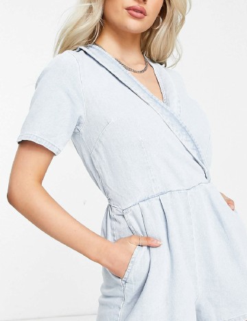 Salopeta Miss Selfridge, bleu deschis
