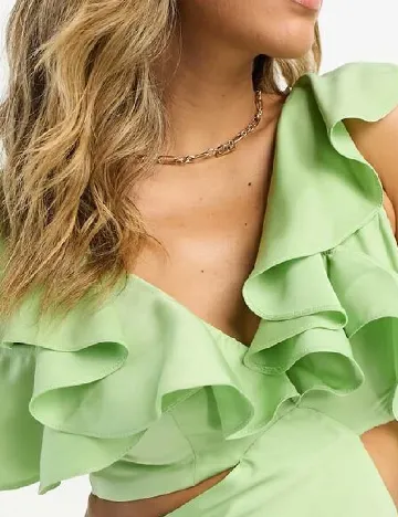 Rochie medie ASOS, verde Verde