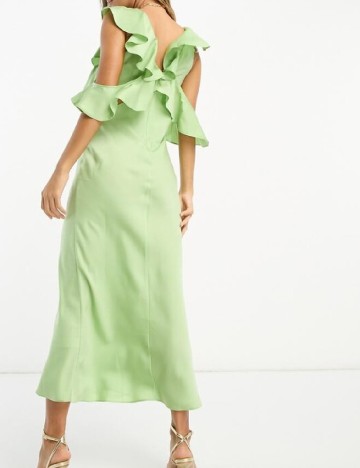 Rochie medie ASOS, verde