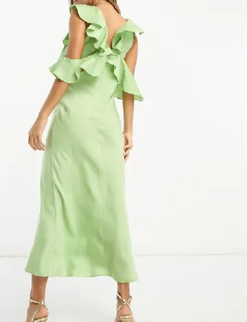 Rochie medie ASOS, verde Verde