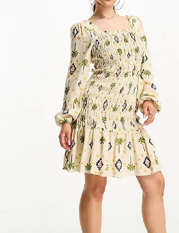 Rochie scurta Never Fully Dressed, crem Crem