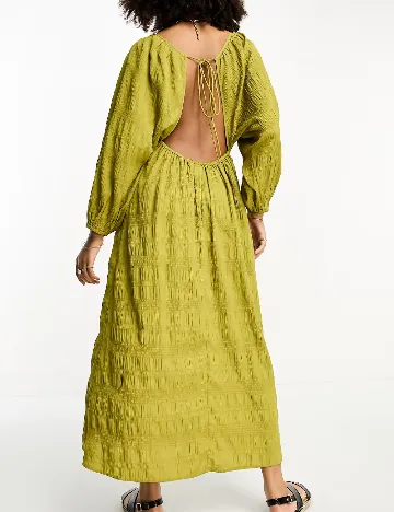 Rochie lunga ASOS, verde Verde