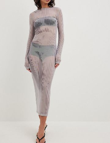 Rochie medie NA-KD, gri