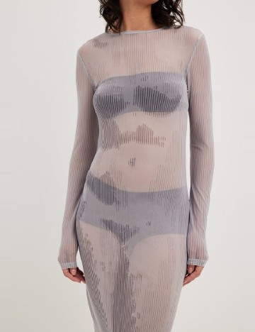 Rochie medie NA-KD, gri