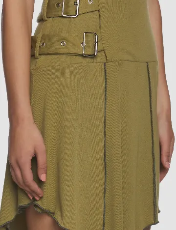 Rochie scurta The Ragged Priest, verde Verde