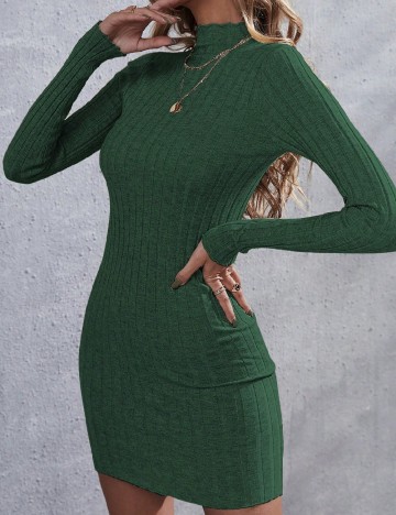Rochie scurta SHEIN, verde