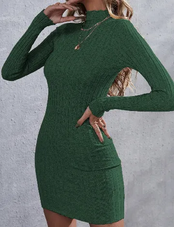 Rochie scurta SHEIN, verde Verde