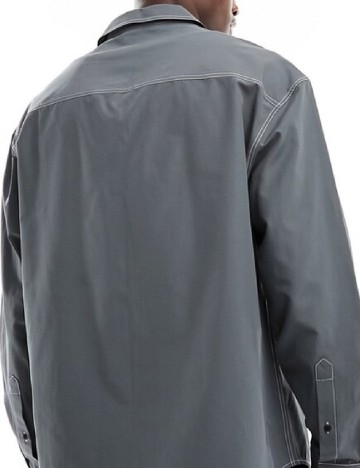 Camasa Oversize ASOS, gri