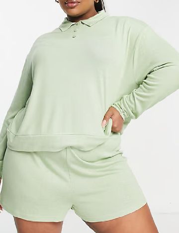 Pijama ASOS Curve, verde