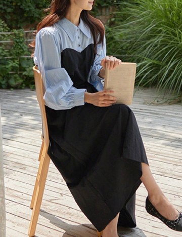 Rochie lunga SHEIN, albastru