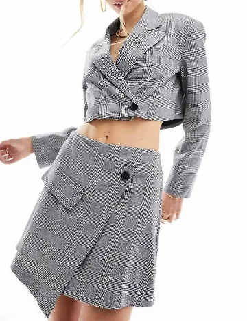 Fusta ASOS, gri Gri