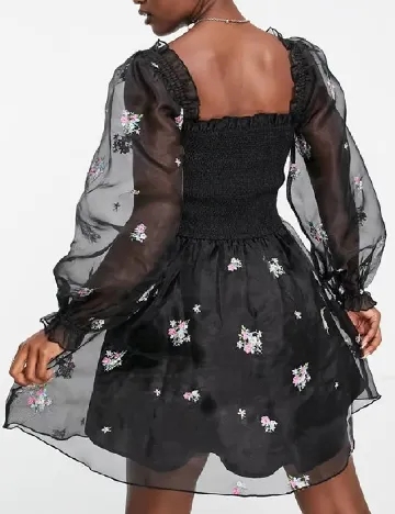 Rochie scurta Miss Selfridge, negru Negru