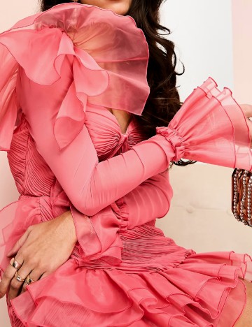 Rochie scurta ASOS, roz