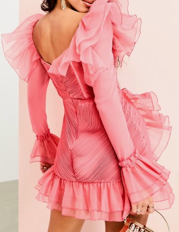 Rochie scurta ASOS, roz