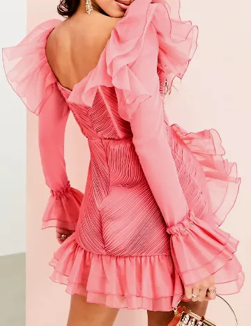Rochie scurta ASOS, roz Roz