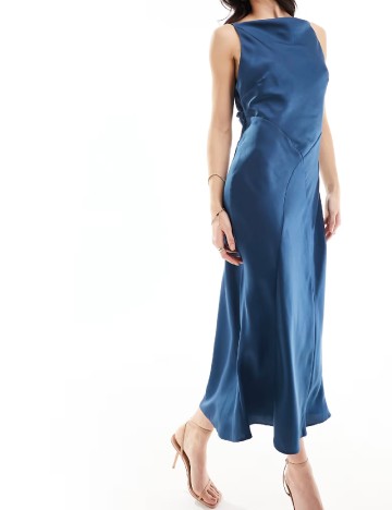 Rochie lunga ASOS, albastru