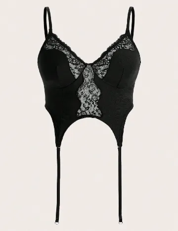Top SHEIN CURVE, negru Negru