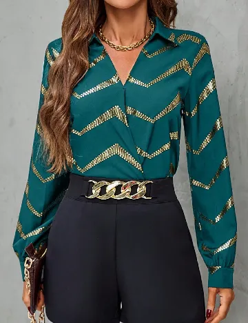 Bluza SHEIN, albastru Albastru