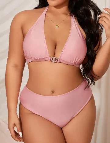 Costum de baie SHEIN CURVE, roz Roz