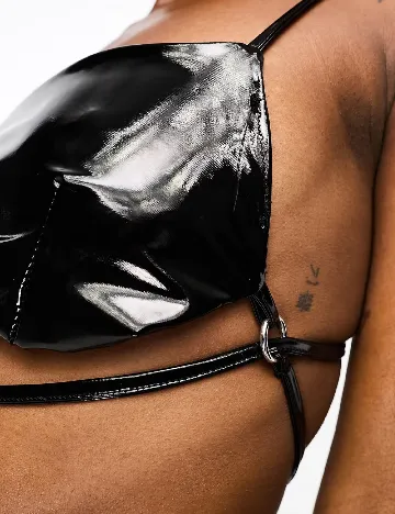Top ASOS, negru Negru