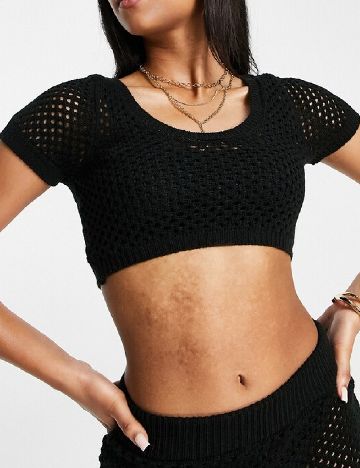 Top ASOS, negru