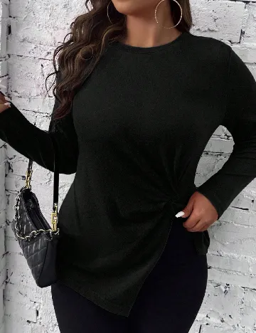 Bluza SHEIN CURVE, negru Negru