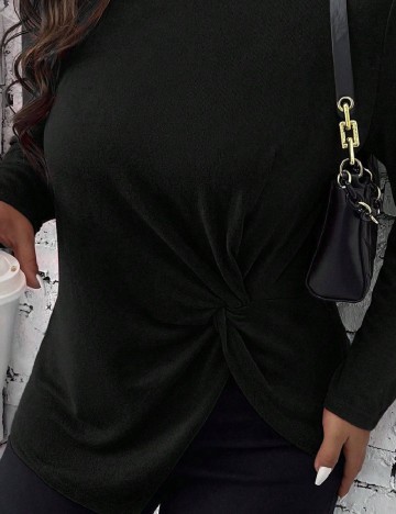 Bluza SHEIN CURVE, negru