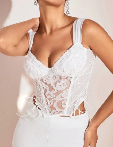 Top SHEIN, alb