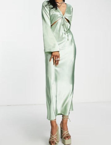 Rochie lunga Top Shop, verde