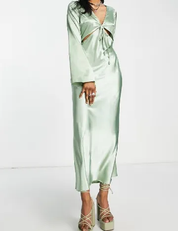 Rochie lunga Top Shop, verde Verde