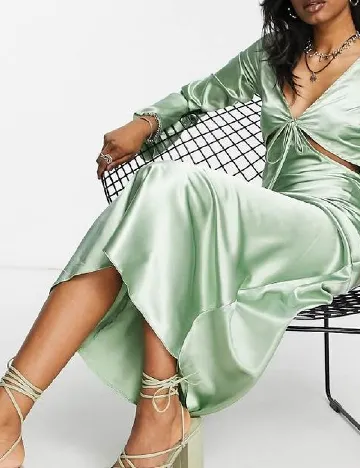 Rochie lunga Top Shop, verde Verde