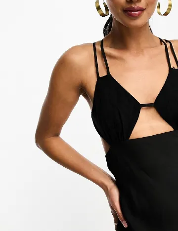 Rochie lunga ASOS, negru Negru