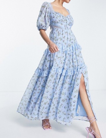 Rochie lunga Asos Maternity, albastru