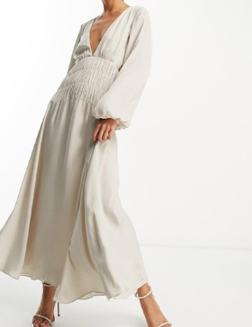 Rochie lunga ASOS, gri