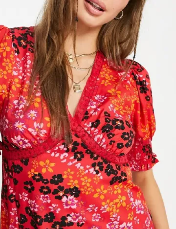 Rochie lunga Influence, rosu Rosu