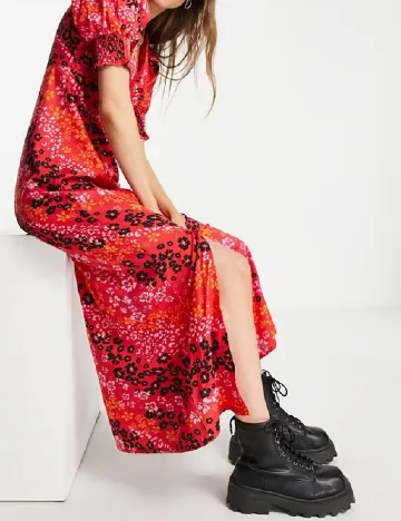 Rochie lunga Influence, rosu Rosu