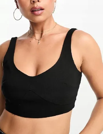 Top Miss Selfridge, negru Negru